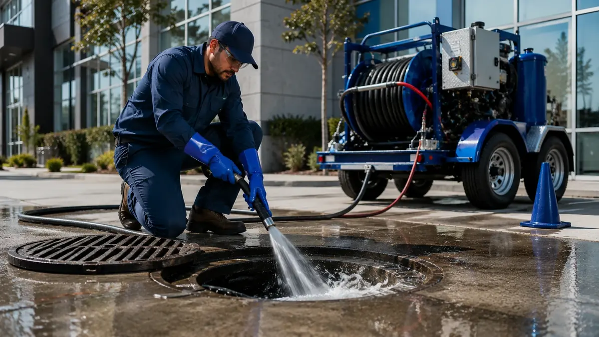 Commercial Hydro Jet Drain Cleaning in Winnetka