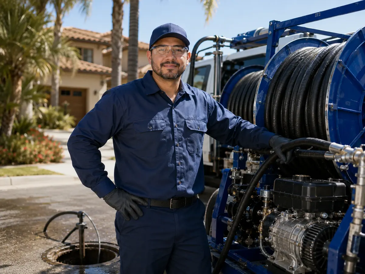 Hydro jet sewer cleaning in Winnetka