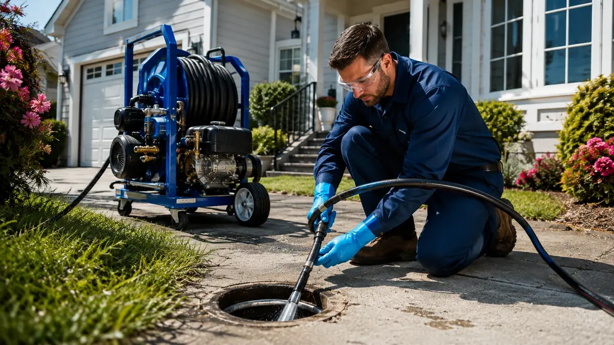 Residential Hydro Jet Drain Cleaning in Winnetka